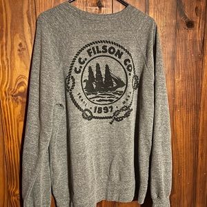 Filson crew neck heather grey Large